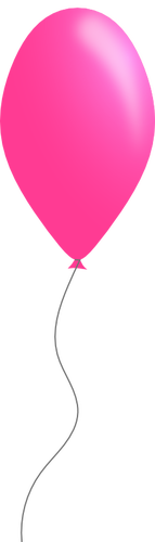 Rosa färg ballong vektor ClipArt