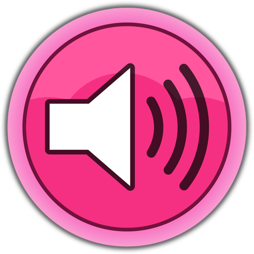 Bouton rose « Sound sur »