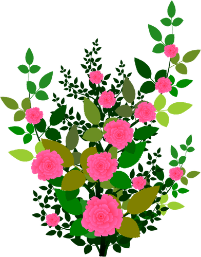 الوردي الورود ناقلات الرسومات