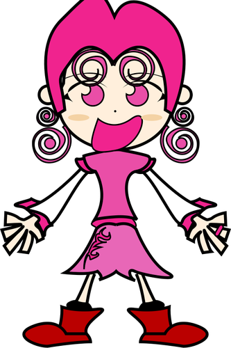 Dibujo vectorial de Pinky chica