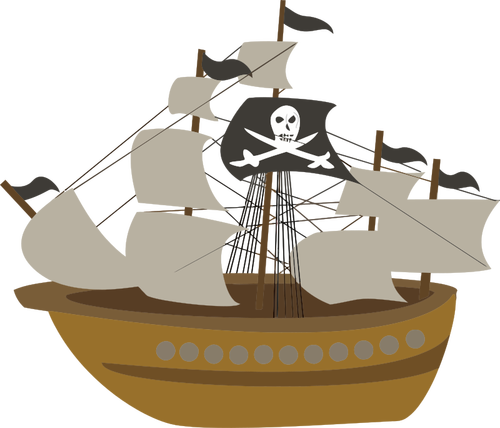 Пиратский катер изображение