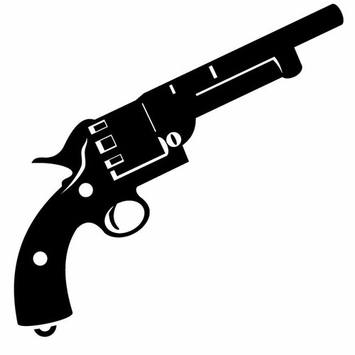 Revolver Silhouette Kunst