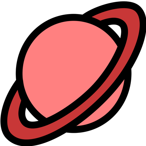 Icono del planeta rojo