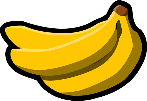 Bos van bananen pictogram vector graphics