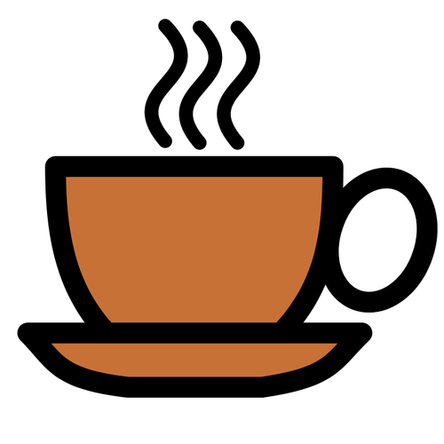 Icône de tasse à café de vecteur