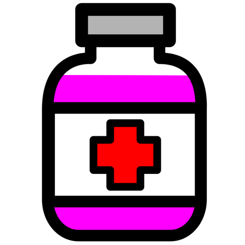 Medicament container vector imagine