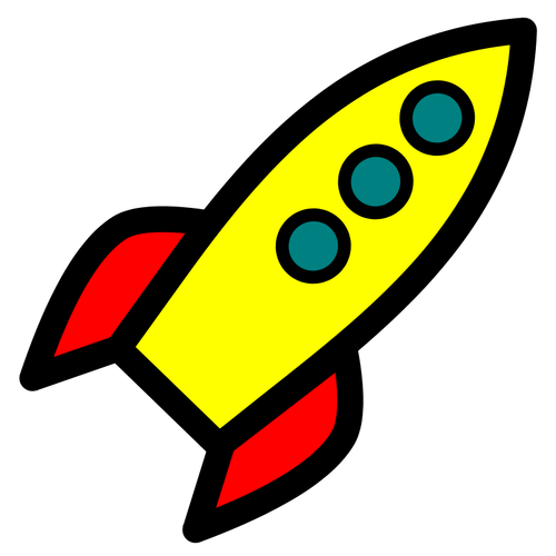 Raket pictogram vectorafbeeldingen