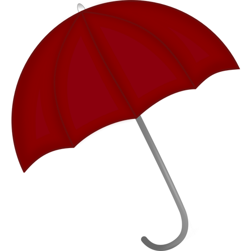 暗红色的伞向量剪贴画