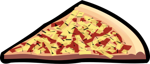 Capricciosa pizza vector clip art