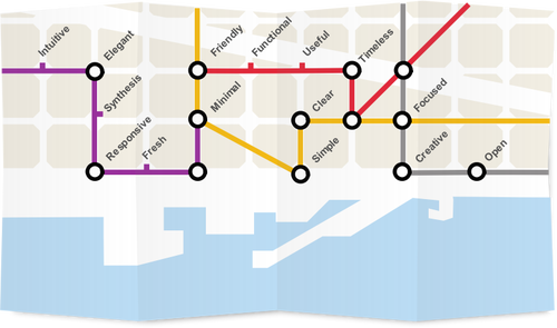 Значок карты метро