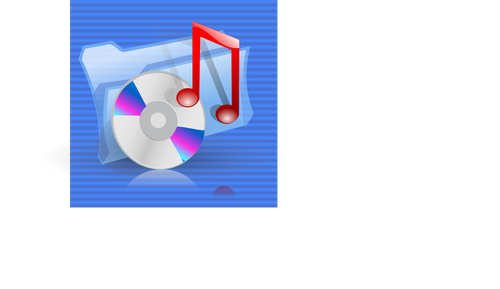 Синий фон музыка файлов связь компьютера значок векторной графики
