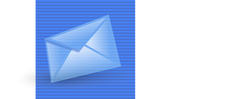 青い背景電子メール コンピューター アイコン ベクトル描画