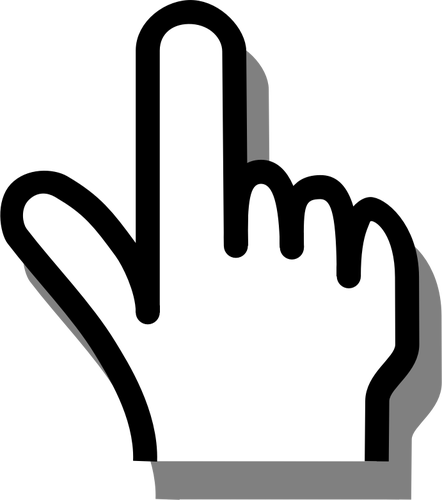 Ilustraţie vectorială a cursorul semn