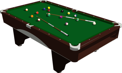 Bilardo masası vektör görüntü