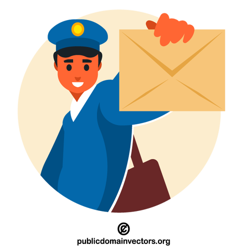 Postman with a letter