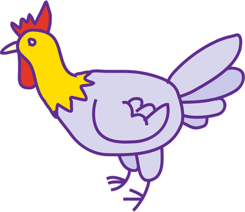 Tecknad kyckling