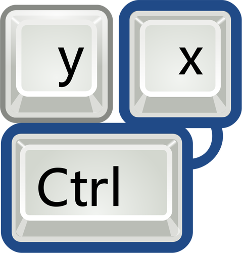 Ilustración de vector de teclas de método abreviado de teclado de tango