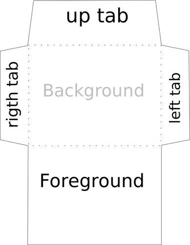 Векторная графика конверт шаблон