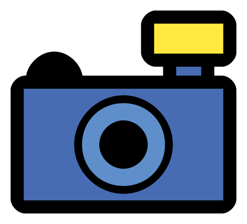 Amateur fotografie camera pictogram vector illustraties