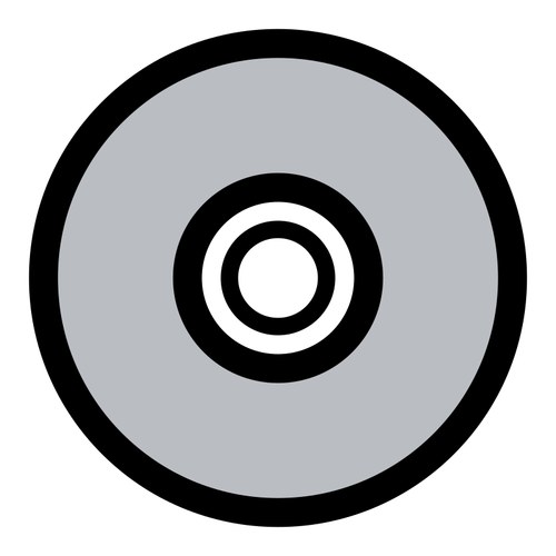 Image de vecteur CD monochrome