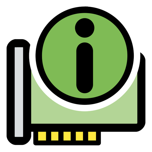 גרפיקה וקטורית סמל KDE מידע חומרה ראשי