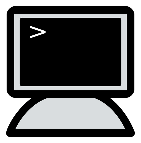 Primäre Gnome terminal Vektor-ClipArt