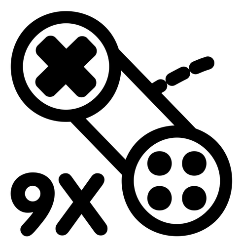 Alb-negru KDE pictograma grafică vectorială