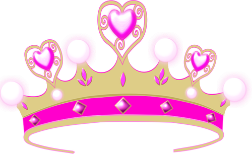 Vector drawing of a princess crown
