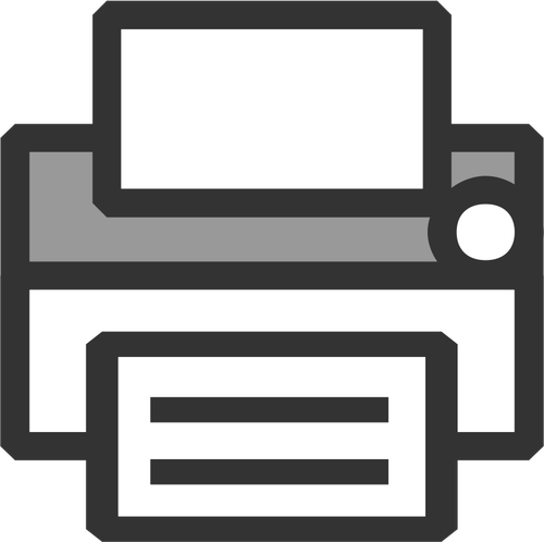 Ilustração em vetor de um ícone de impressora de escritório simples