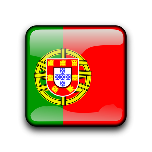 Bandera portuguesa vector