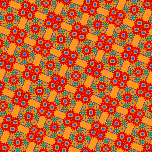 Retro červené květiny Tapety