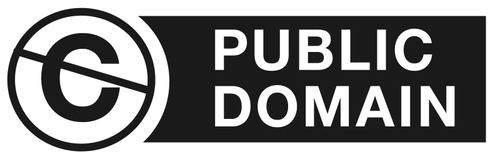 Public domain logo Vektor Klipart