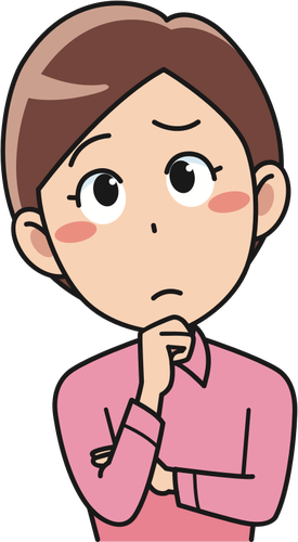 Perplexed female vector image