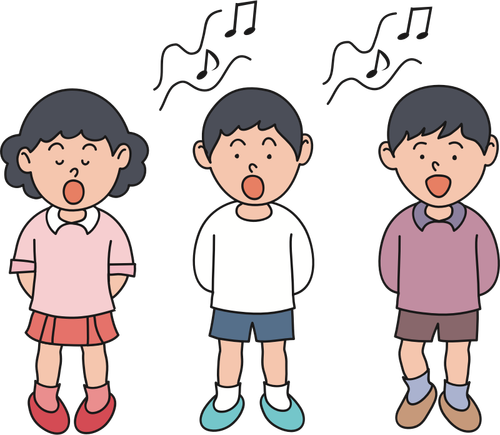 Barn sjunger bild
