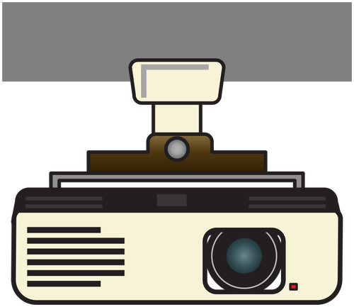 Video projektor vektorový obrázek