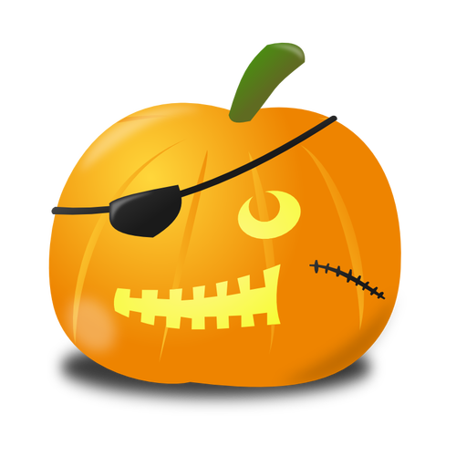 Gráficos del vector calabaza pirata