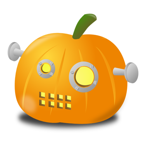 Robot calabaza vector de la imagen