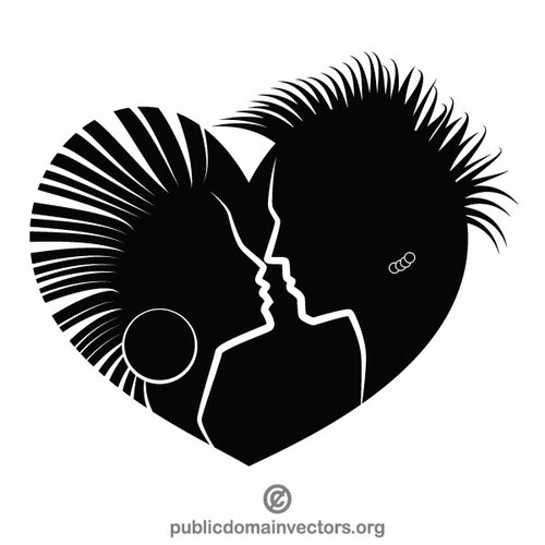 Silhouette des amants