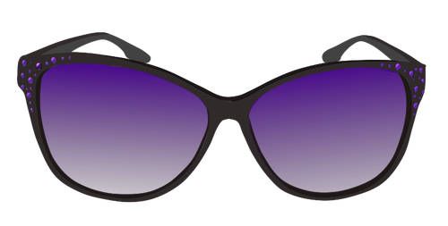 Purple sunglasses vector image