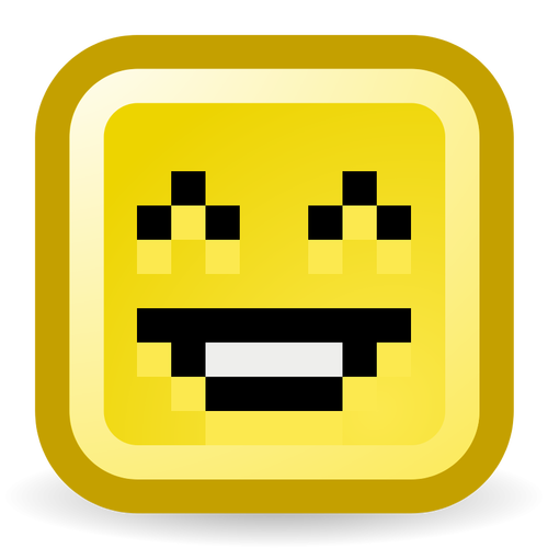 Tertawa smiley vektor icon