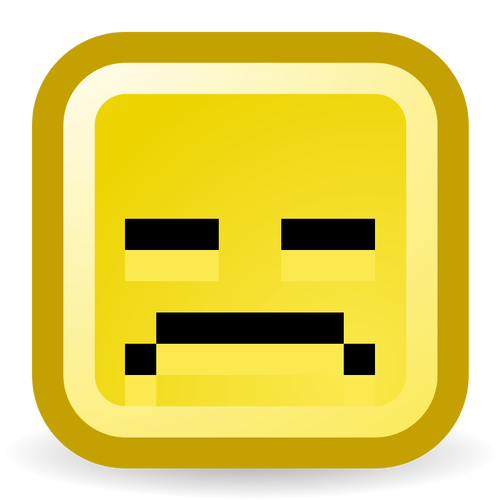 Perturbar o ícone de smiley vector