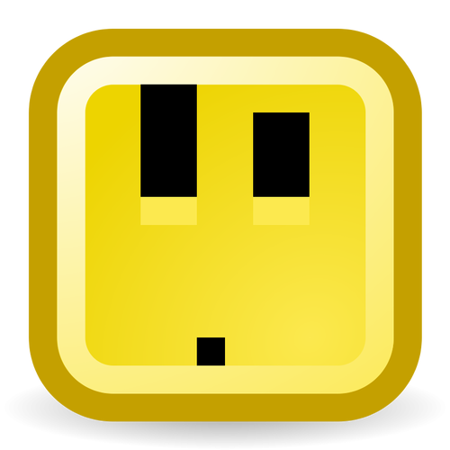 Ooo bingung smiley vektor icon