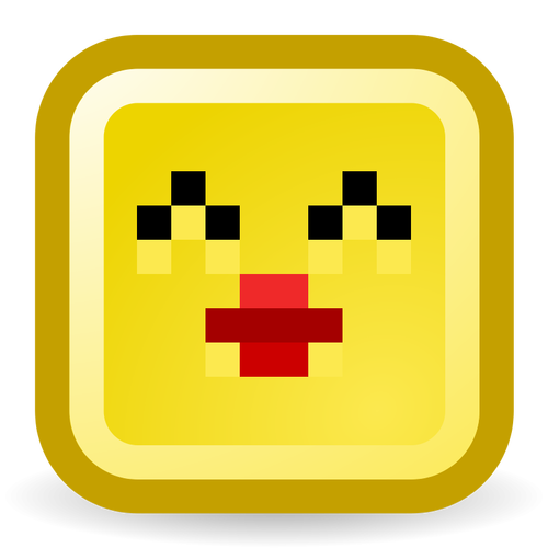 Sarut smiley vector icon