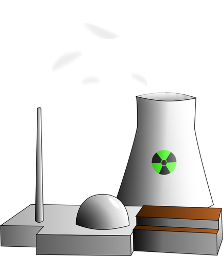 Reattore nucleare immagine vettoriale