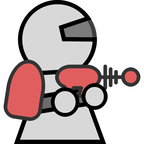 Astronaute icône personnage vector clip art