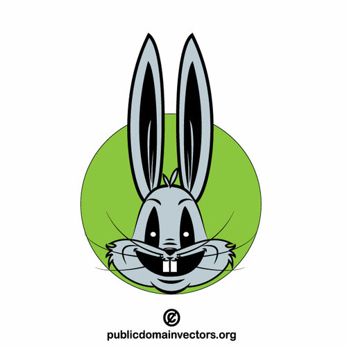 Uzun kulaklı tavşan başı