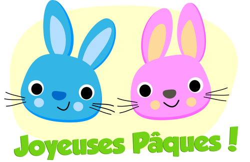 בתמונה וקטורית סמל Joyeuses Pâques