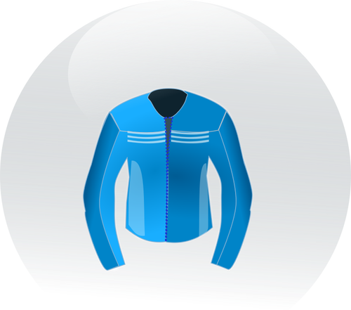 Blau racing Leder Jacke Vektor Clip artt