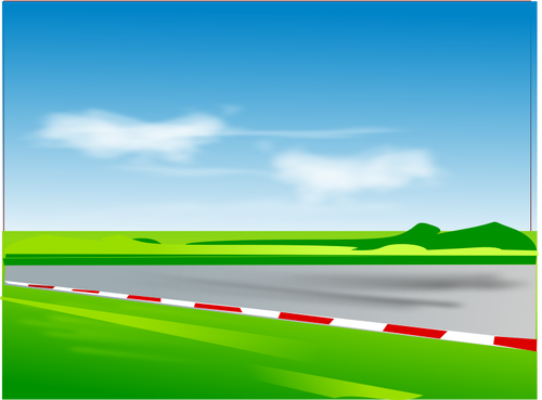 Ilustracja wektorowa wyścigów drogowych
