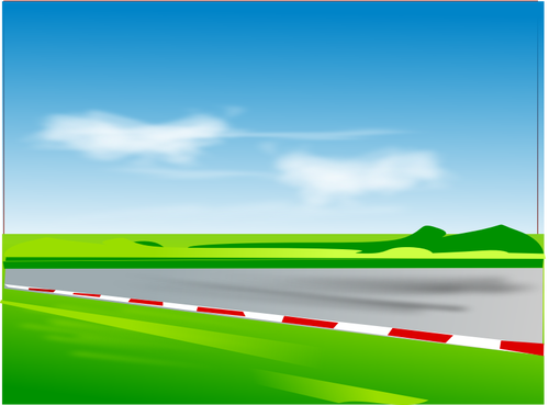 Ilustración de vector de las carreras de carretera